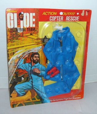Vintage 1972 Hasbro G.  I.  Joe Adventure Team Copter Rescue Outfit Nmoc