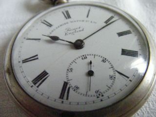 vintage/antique LANCASHIRE WATCH Co Ltd/Prescot England pocket watch - 4