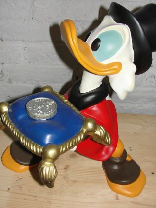 Extremely Rare Walt Disney Scrooge Mcduck With First Lucky Cent Big Fig Statue