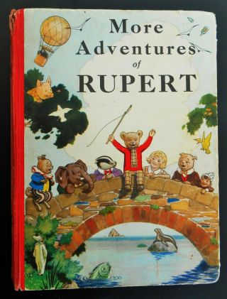 Vintage 1937 Rupert Bear Annual,  Over 82 Years Old