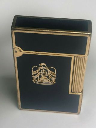 Vintage S.  T.  Dupont Lighter Laque De Chine Gold Trim - Box 80 Ger 93 Need Refill