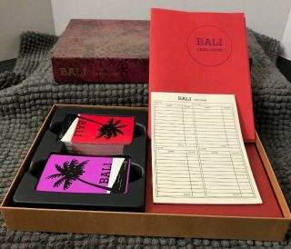 Vintage 1954 Bali Word Card Game Playing Cards The Best Word Game Under The Sun