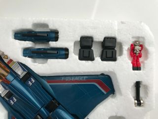 RARE Takara Diaclone Blue Jet Robo F - 15 Eagle Pre G1 Transformers 11