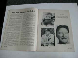 Vtg 1950 SAN DIEGO PADRES PARADE PCL PACIFIC COAST LEAGUE YEARBOOK GUIDE BOOK 4