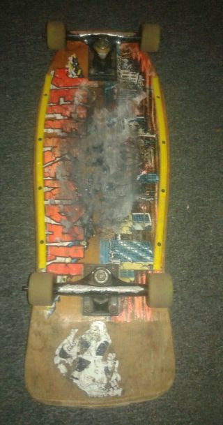 Og Jeff Kendall Pumpkin Skateboard Complete Not A Re Issue Santa Cruz