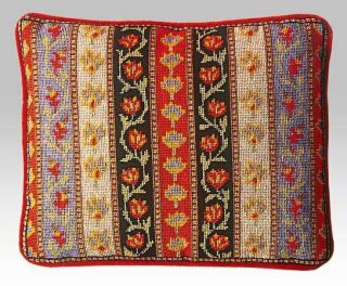 Ehrman Anita Gunnett Mughal Stripe Tapestry Needlepoint Kit Vintage 1989 Kelim