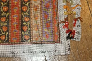 EHRMAN Anita Gunnett MUGHAL STRIPE Tapestry Needlepoint kit VINTAGE 1989 KELIM 7