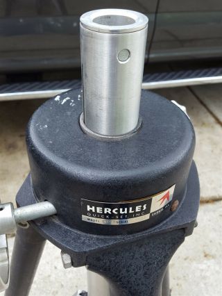 QuickSet Hercules Vintage 5302 Tripod w/ Geared Elevator 2 3