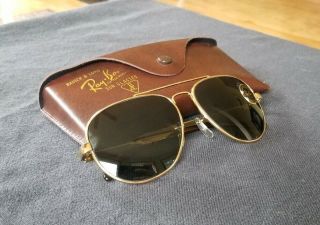 Vintage Bausch & Lomb Raybans Aviator Sunglasses - B&l - Gep - 140