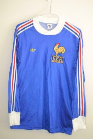Vintage Adidas Ventex France Argentina 78 World Cup Shirt Uk Small Mens