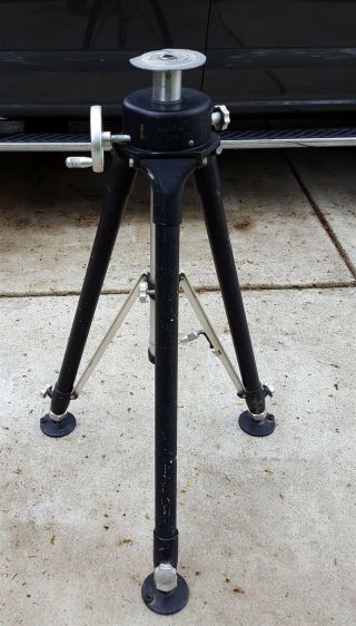Quickset Hercules Vintage 5302 Tripod W/ Geared Elevator And Head Plate 3