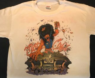 1987 Motley Crue: Girls,  Girls,  Girls,  Official Concert T - Shirt.  Vintage.  Xl.