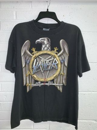 Vintage Slayer 1990 A Week In The Abyss Metal Rare East T - Shirt Limited Run Wow