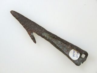 Ultra Rare 4 1/16 Archaic Old Copper Culture socketed Harpoon Michigan x Browner 4