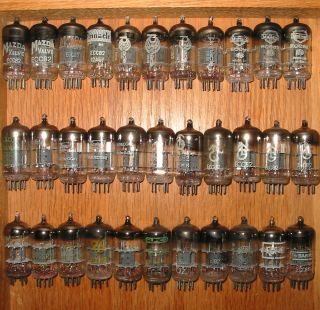 33 X Ecc82 12au7 German/european Vintage Valve/tube Mullard/mazda/pinnacle Etc.