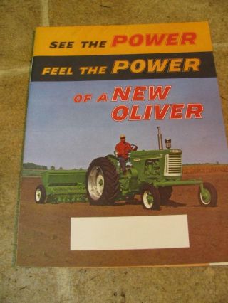 Vintage Oliver 550 770 880 950 995 Gm Tractor Sales Brochure/poster