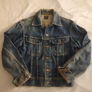 Vintage 1960s Lee 101 - J Denim Jacket Size 36 Small Patina