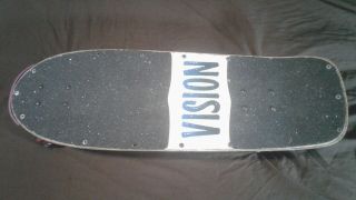 Vintage VISION Shredder complete skateboard with Swirled Vision Blurr wheels 2