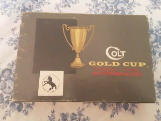 Vintage Colt Gold Cup National Match Automatic Pistol Box Box Only