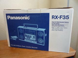 Vintage Panasonic Boombox Cassette Fm/am Brand Model Rx - F35