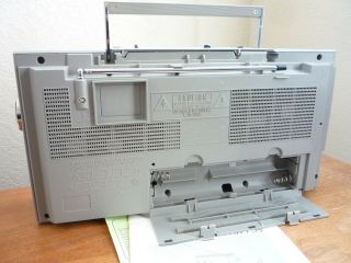 vintage panasonic boombox cassette fm/am brand model rx - f35 4