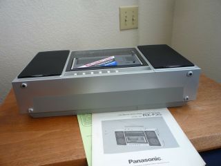 vintage panasonic boombox cassette fm/am brand model rx - f35 9
