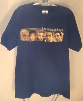 F38 Vtg 1999 Backstreet Boys T - Shirt 90s Concert Tour Pop Rock Band Promo Medium