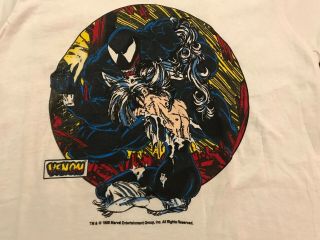 VENOM BLACK CAT TODD MCFARLANE 1989 Shirt Vtg marvel Spider - Man spawn hulk thor 4