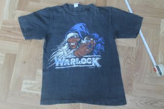 Mega Rare 1987 Warlock Rock N Roll Band T Shirt Vintage Tour