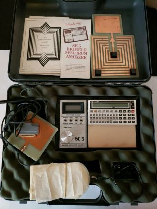 Vintage 1989 Se - 5 Biofield Spectrum Analyzer W/ Sharp Pocket Pc