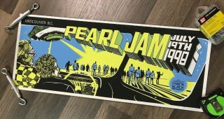 Vintage Pearl Jam Concert Poster 1998 Vancouver Ames Art Serribellum Press Rare