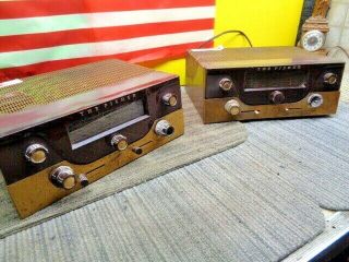 ESTATE VINTAGE PAIR FISHER TUBE AMPS MONO FISHER CA - 40 (4) 6BQ5 OUTPUTS UGLY 2
