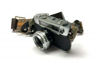 Yashica Minister D Range Finder Film Camera With Case Japan Vintage