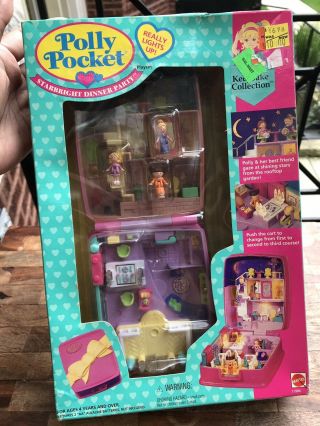 Polly Pocket 1994 Light Up Starbright Star Bright Dinner Party