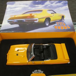 Rare Gmp Orbit Orange 1970 Pontiac Gto The Judge Convertible 1:18 Scale 1 Of 24