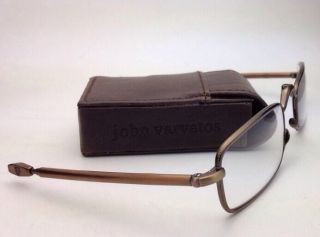 Folding JOHN VARVATOS Eyeglasses V801,  1.  00 Antique Gold Transitions Readers 7
