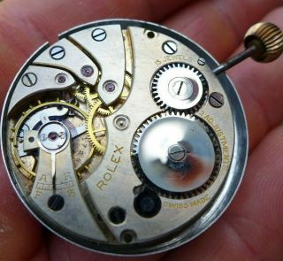 A Vintage 1930s/40s Rolex Pocket Watch Movement In