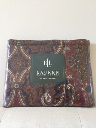 Rare Vintage Ralph Lauren Parker Paisley Preppy Traditional Luxurious