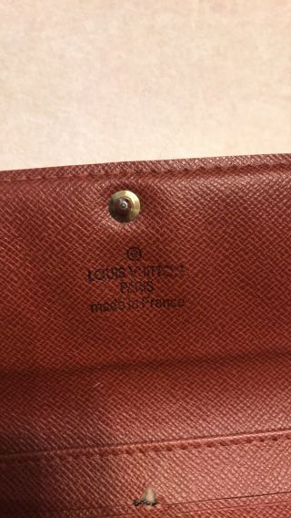 Vintage Louis Vuitton Monogram Wallet Checkbook Card Holder - USA 3