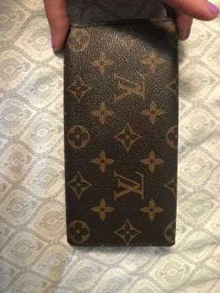 Vintage Louis Vuitton Monogram Wallet Checkbook Card Holder - USA 5