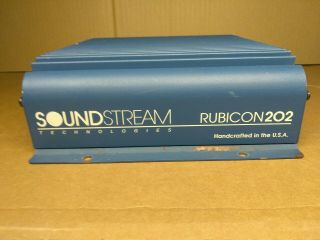 Old School Soundstream Rubicon 202 Car Amplifier - Rare Vintage Collectible