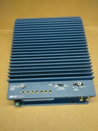 Old School Soundstream Rubicon 202 Car Amplifier - RARE VINTAGE COLLECTIBLE 2