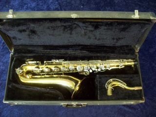 Vintage Bundy Selmer U.  S.  A.  Tenor Saxophone,  Case