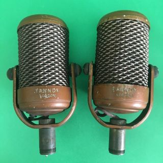2 X Tannoy Ribbon Brass 442 Vintage Studio Microphone - Rca Sound Rare