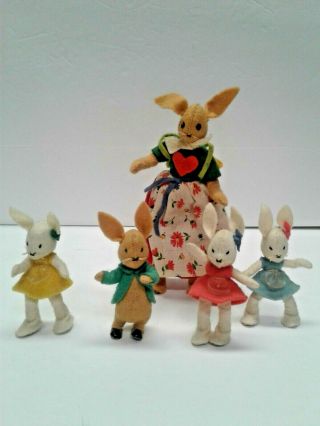 Baps Dolls Peter Rabbit Cottontail Flopsy Mopsy Mother Vintage Germany Von Arps