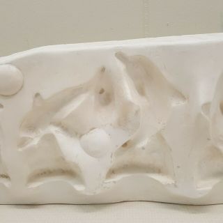 Mikes Molds Slip Casting Mould 820 Ceramic Craft Pouring Pottery 5 Dolphins Vtg 3