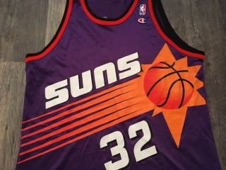 Vintage Jason Kidd Phoenix Suns Big Sun CHAMPION Jersey Sz 48.  Rare 3