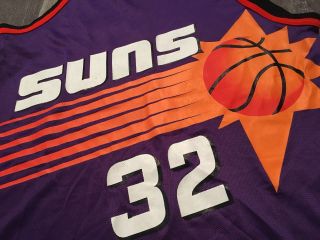 Vintage Jason Kidd Phoenix Suns Big Sun CHAMPION Jersey Sz 48.  Rare 5