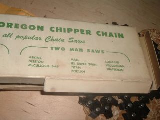 RARE VINTAGE CROSSCUT SAW CHAIN OREGON NOS VINTAGE CHAIN SAW SAWS 5