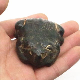 Chinese hongshan culture hand carved exquisite jade frog statue pendant G324 3